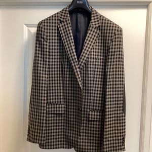 Hugo Boss Mens Blazer - Black/Grey Check - Size 42R Slim